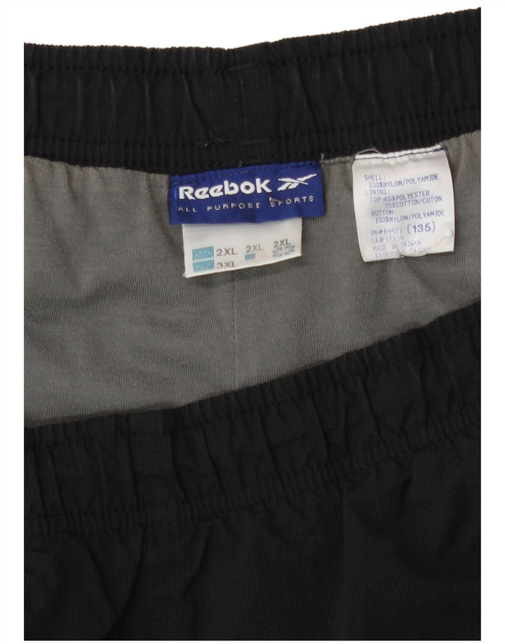 Reebok Pantalon de Survêtement Homme 2XL Noir Nylon
