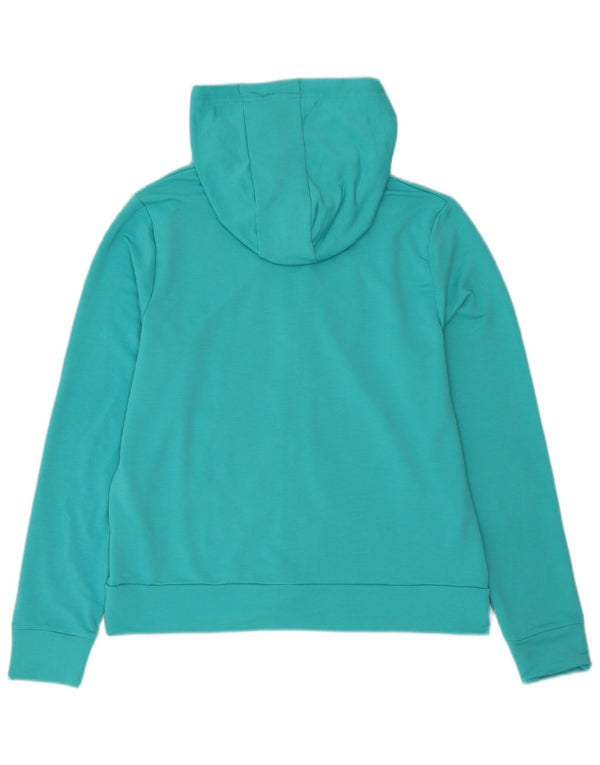 UNDER ARMOUR Pull à capuche zippé surdimensionné pour femme UK 10 Small Turquoise