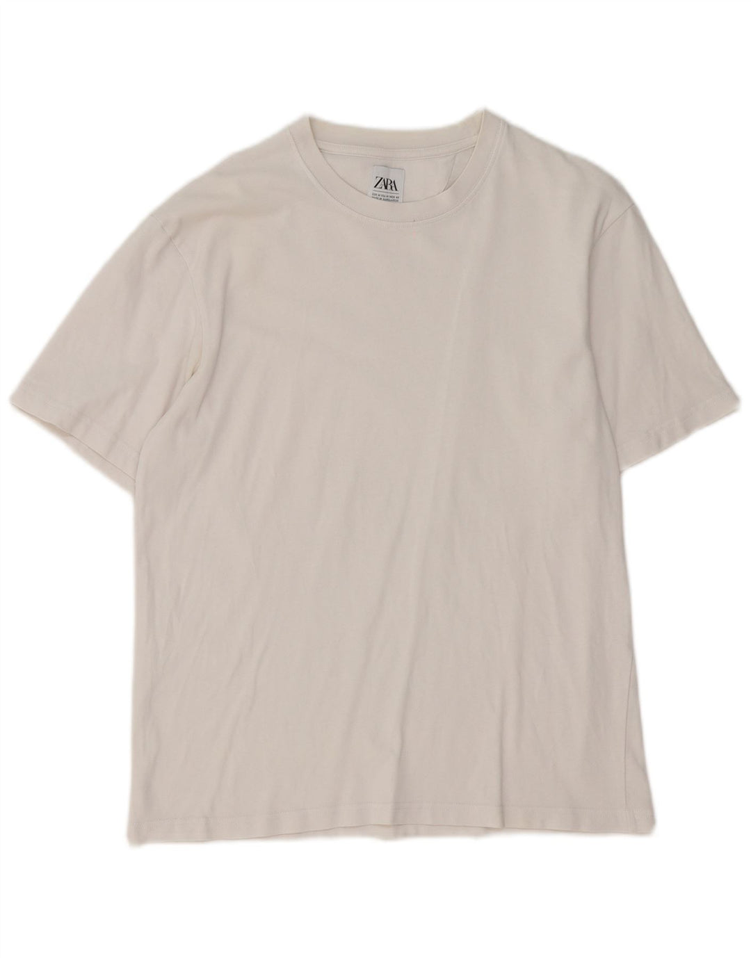 Zara Homme T-Shirt Haut Moyen Blanc
