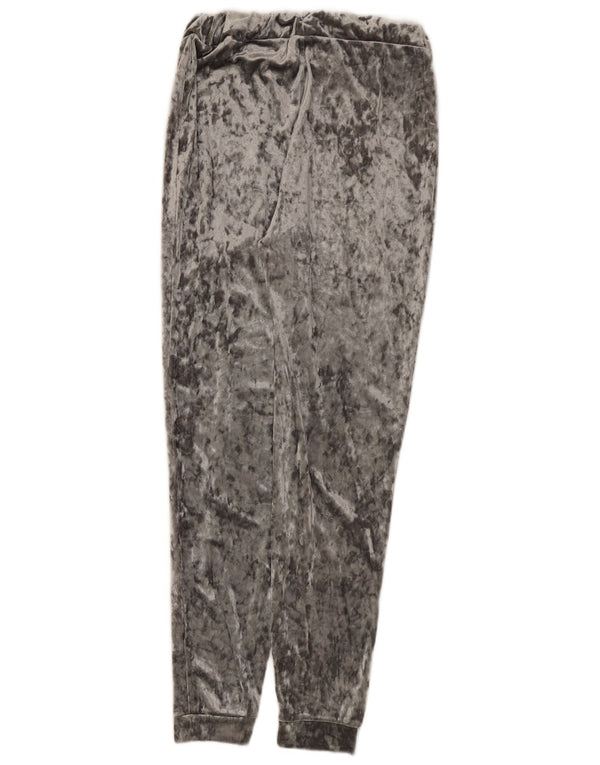 Marks & Spencer Pantalon de survêtement en velours pour femme UK 8 Small Gris