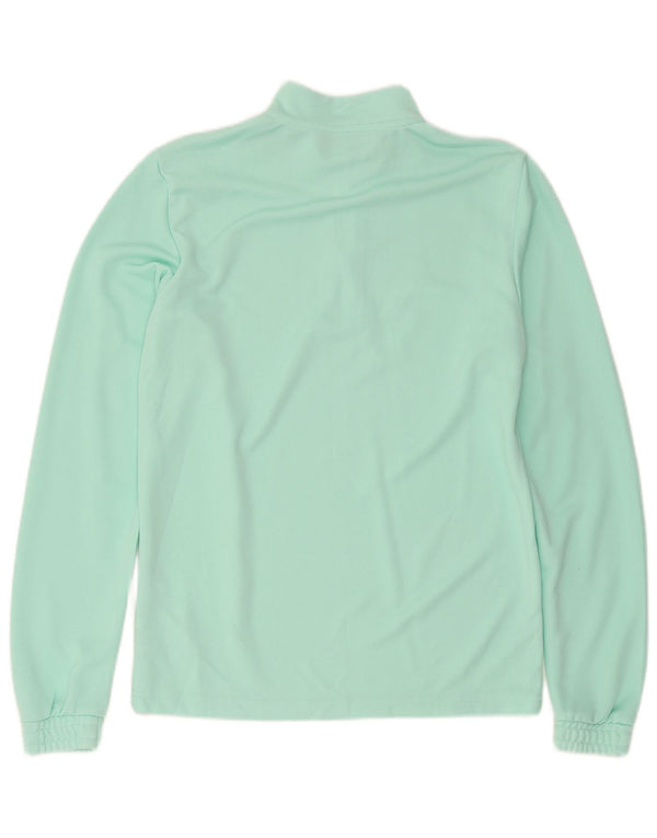 Adidas Homme Aeroready Zip Neck Top Manches Longues Vert Moyen Sports