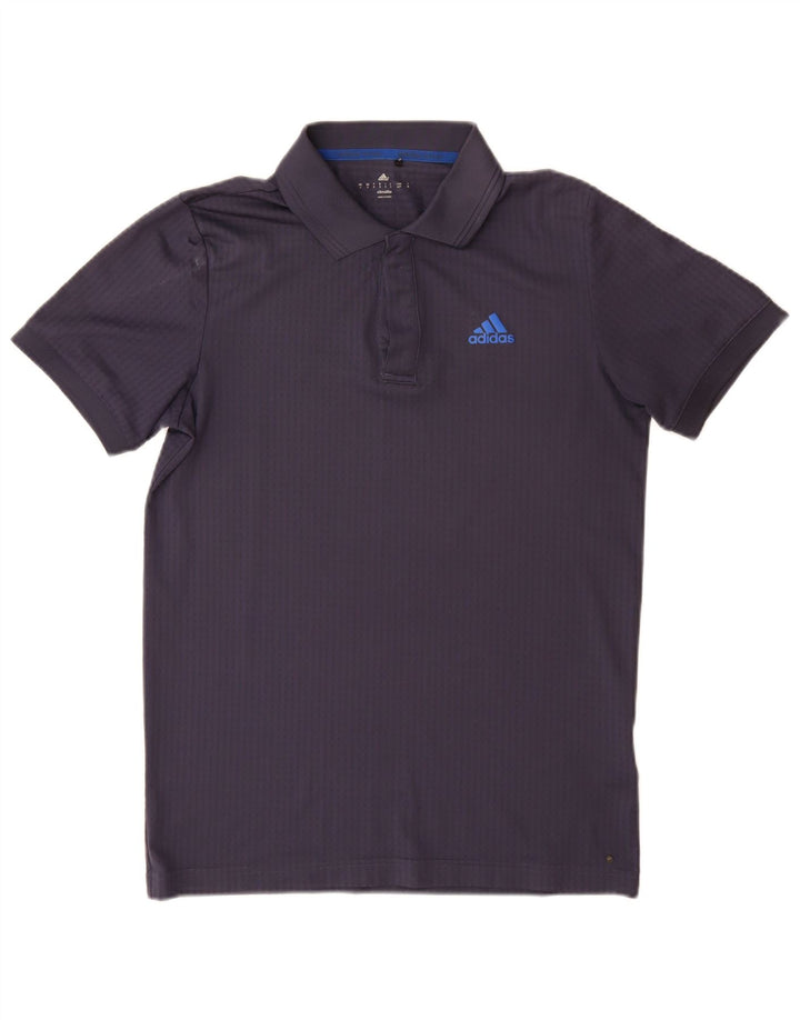 Adidas Homme Climalite Polo Petit Bleu Marine Polyester