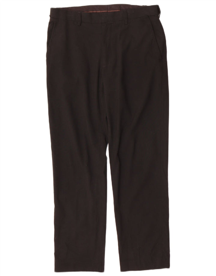 Marks & Spencer Pantalon chino droit coupe droite pour homme W32 L29 Noir
