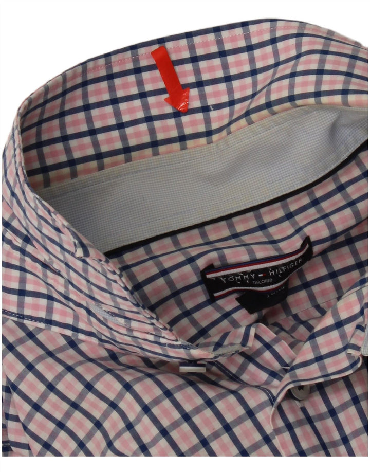 Tommy Hilfiger Chemise Homme Rose Moyen à Carreaux