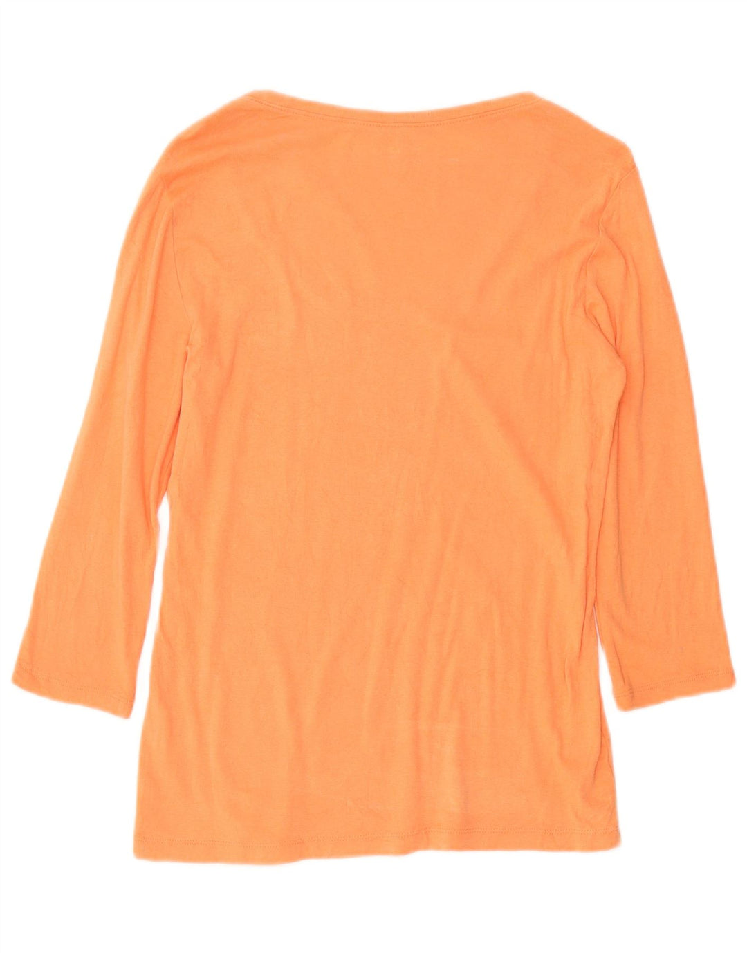 Eddie Bauer Haut pour femme à manches 3/4 UK 12 en coton orange moyen