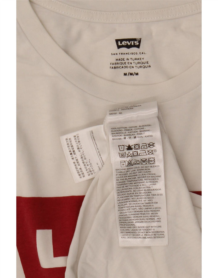 Levi's Tee-Shirt Graphique Homme Blanc Moyen Coton