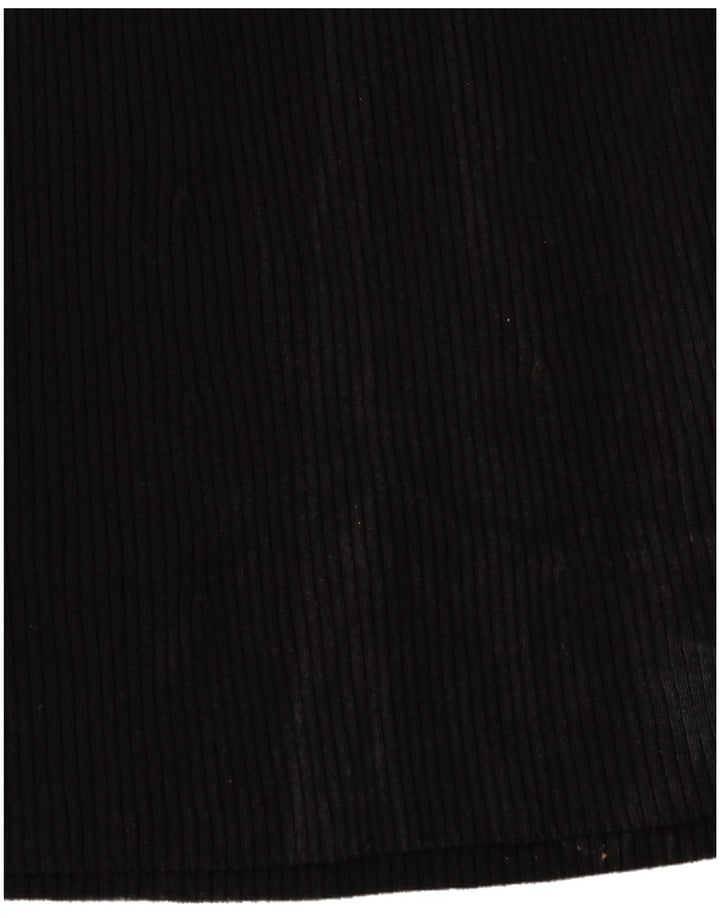 ZARA Femme Robe Pull UK 6 Petite Viscose Noire