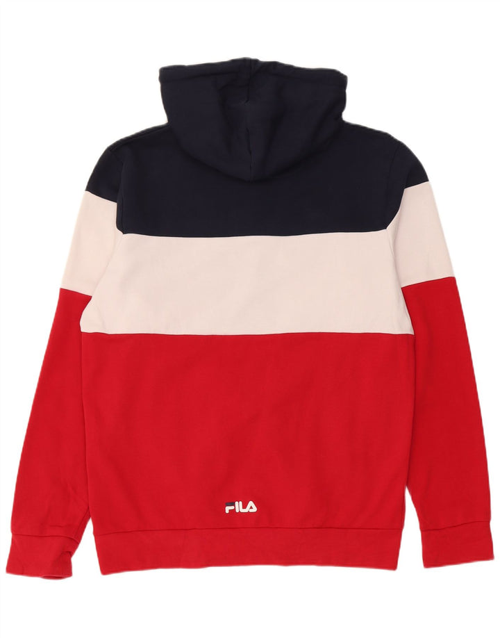 FILA Sweat à Capuche Zippé Graphic Homme Multicolore Colorblock