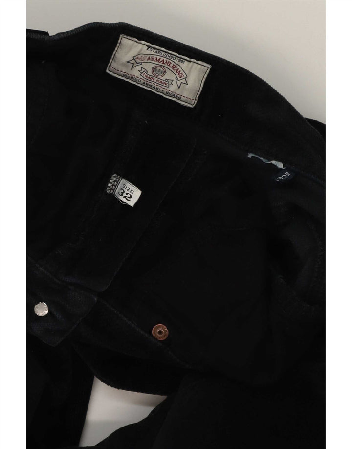 Armani Pantalon décontracté slim pour femme W32 L29 Noir