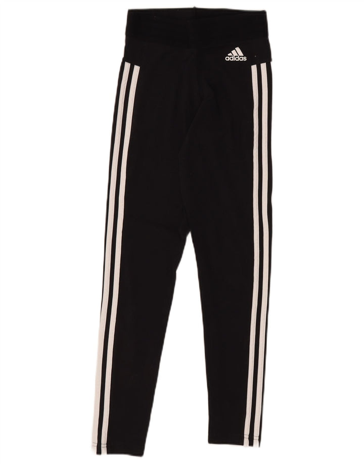 ADIDAS Leggings Femme UK 4/6 XS Noir Coton