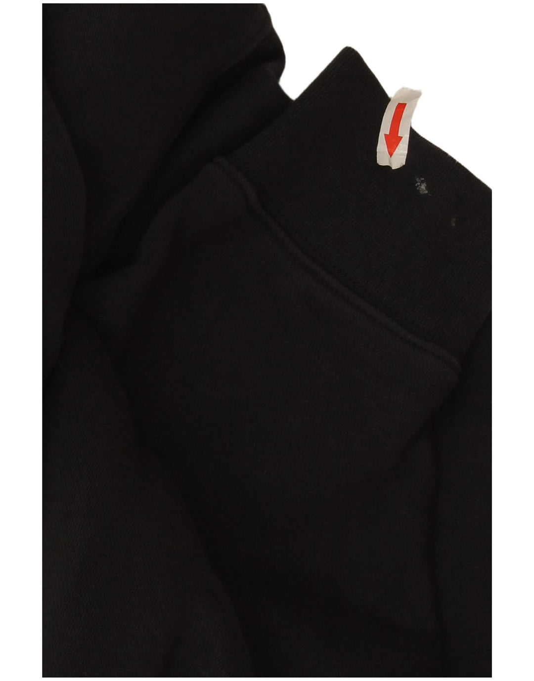 Nike Sweat-shirt court surdimensionné pour femme UK 14 en coton noir moyen
