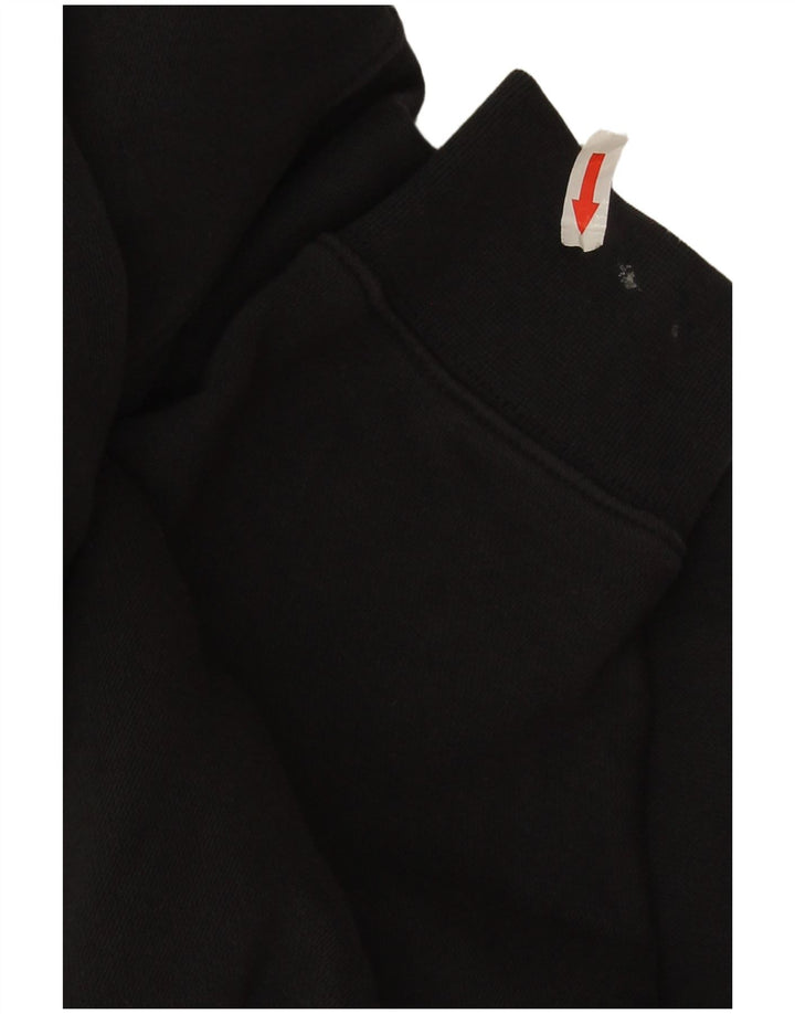 Nike Sweat-shirt court surdimensionné pour femme UK 14 en coton noir moyen
