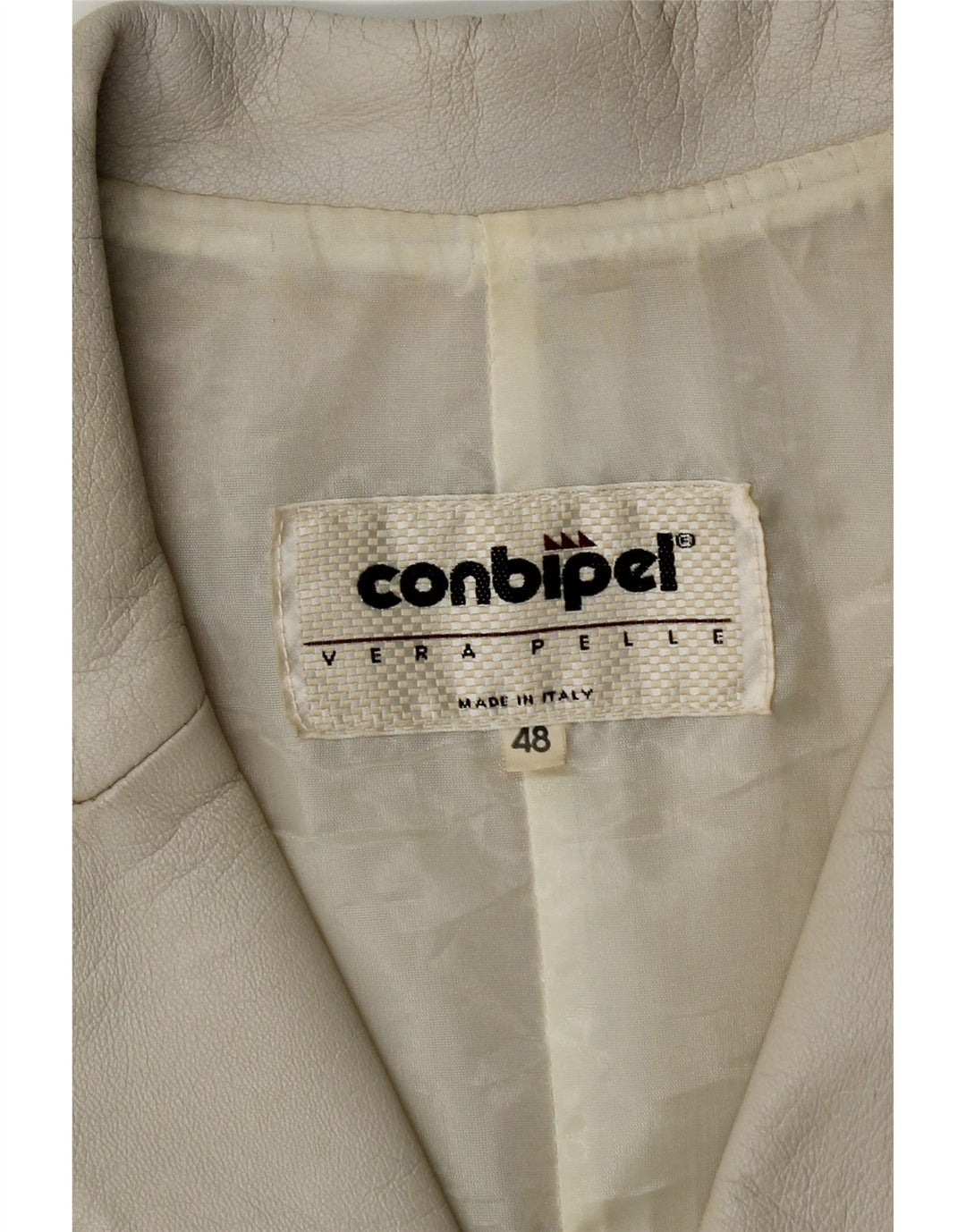 Conbipel Veste Blazer En Cuir 4 Boutons Femme IT 48 XL Cuir Gris