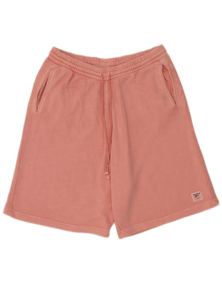 Reebok Short de Sport Homme Grand Rose Coton