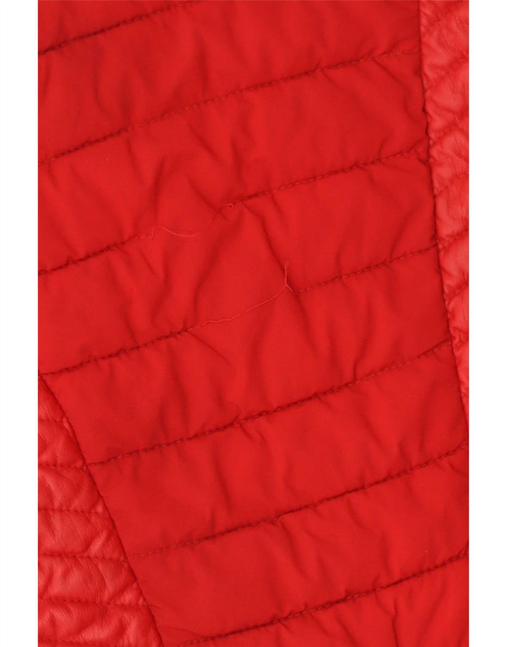 Guess Veste matelassée Femme UK 6 XS Rouge Polyuréthane