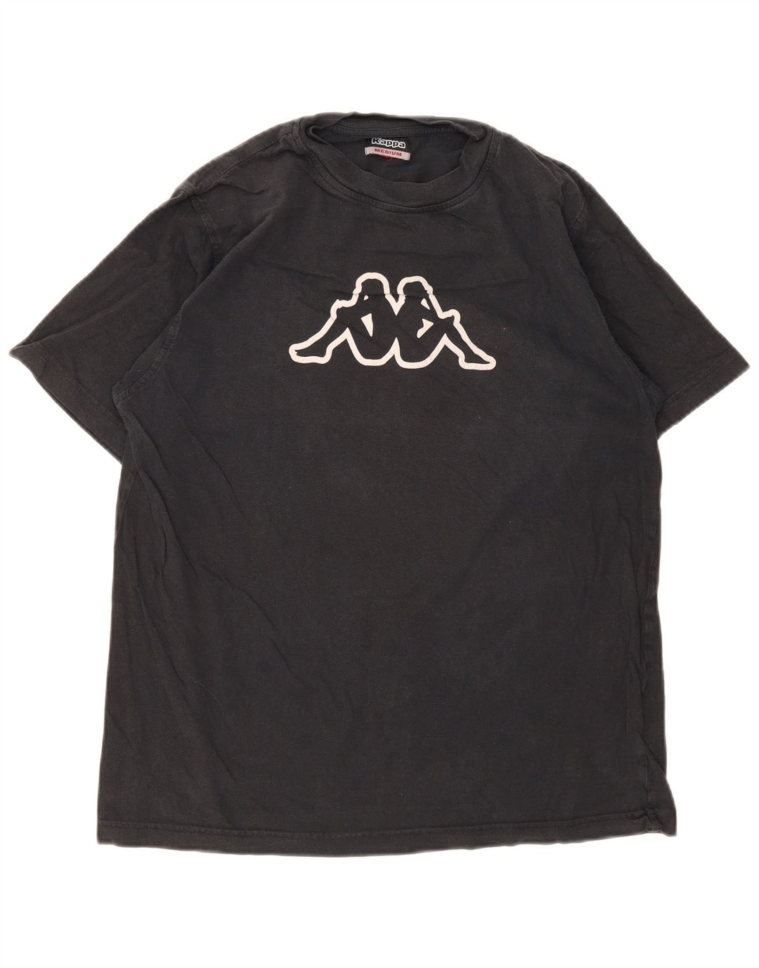 Kappa T-Shirt Graphique Homme Noir Moyen Coton