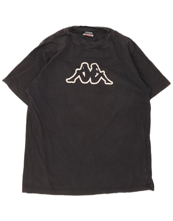 Kappa T-Shirt Graphique Homme Noir Moyen Coton