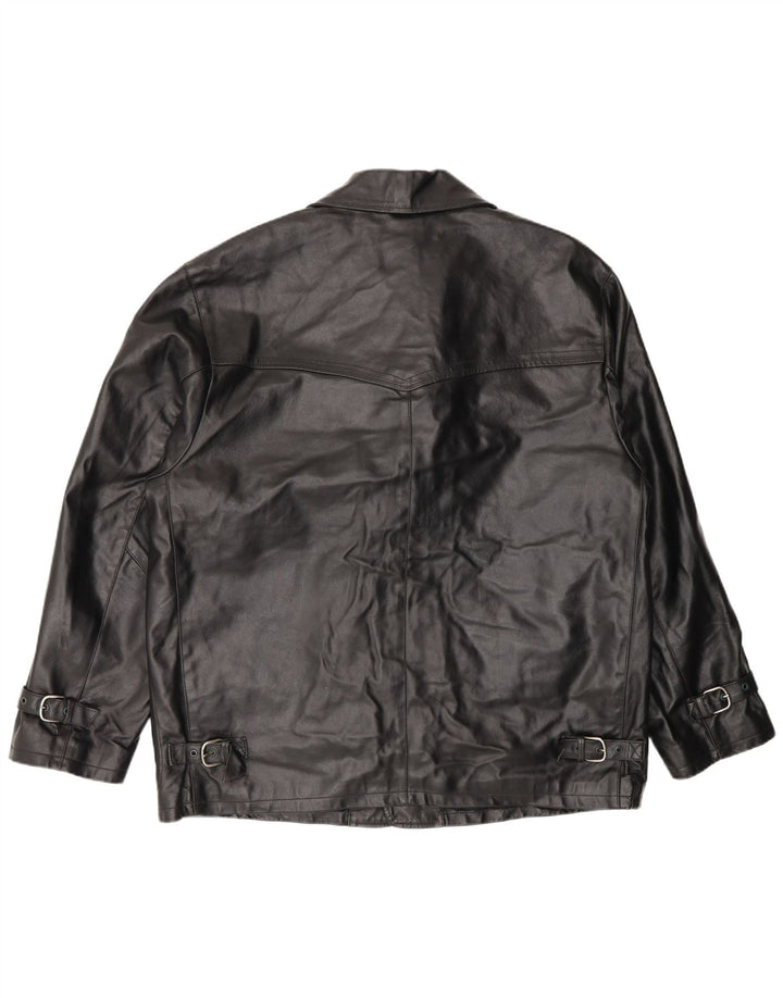 Veste en cuir homme Essebi IT 50 grand cuir noir