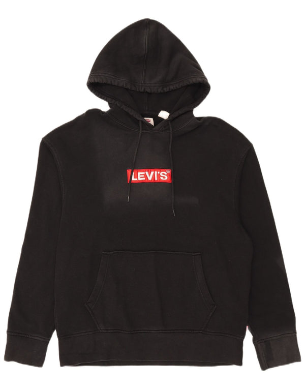 Levi's Pull à Capuche Graphic Relaxed Fit Homme Noir Moyen Coton