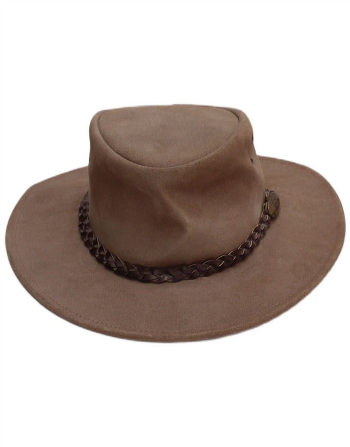 Jacaru Australia Chapeau de cowboy en daim pour homme Taille M/L Marron Western