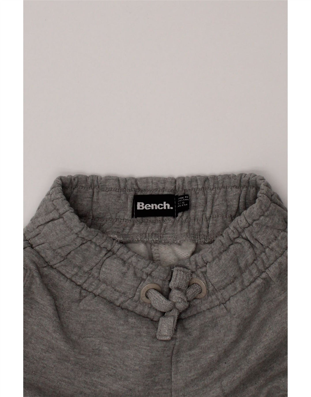 BENCH Short de Sport Fille 5-6 Ans Gris Coton