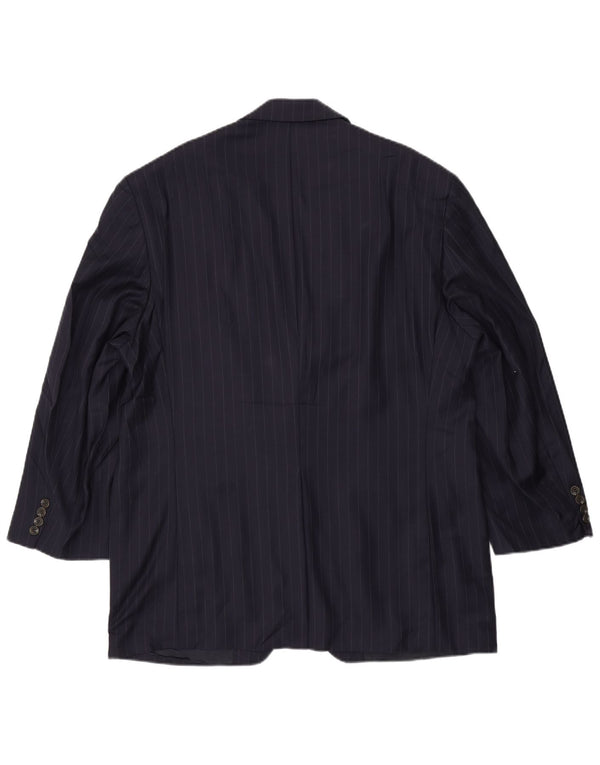 Chaps Ralph Lauren Veste blazer pour homme UK 46 2XL Bleu marine à fines rayures