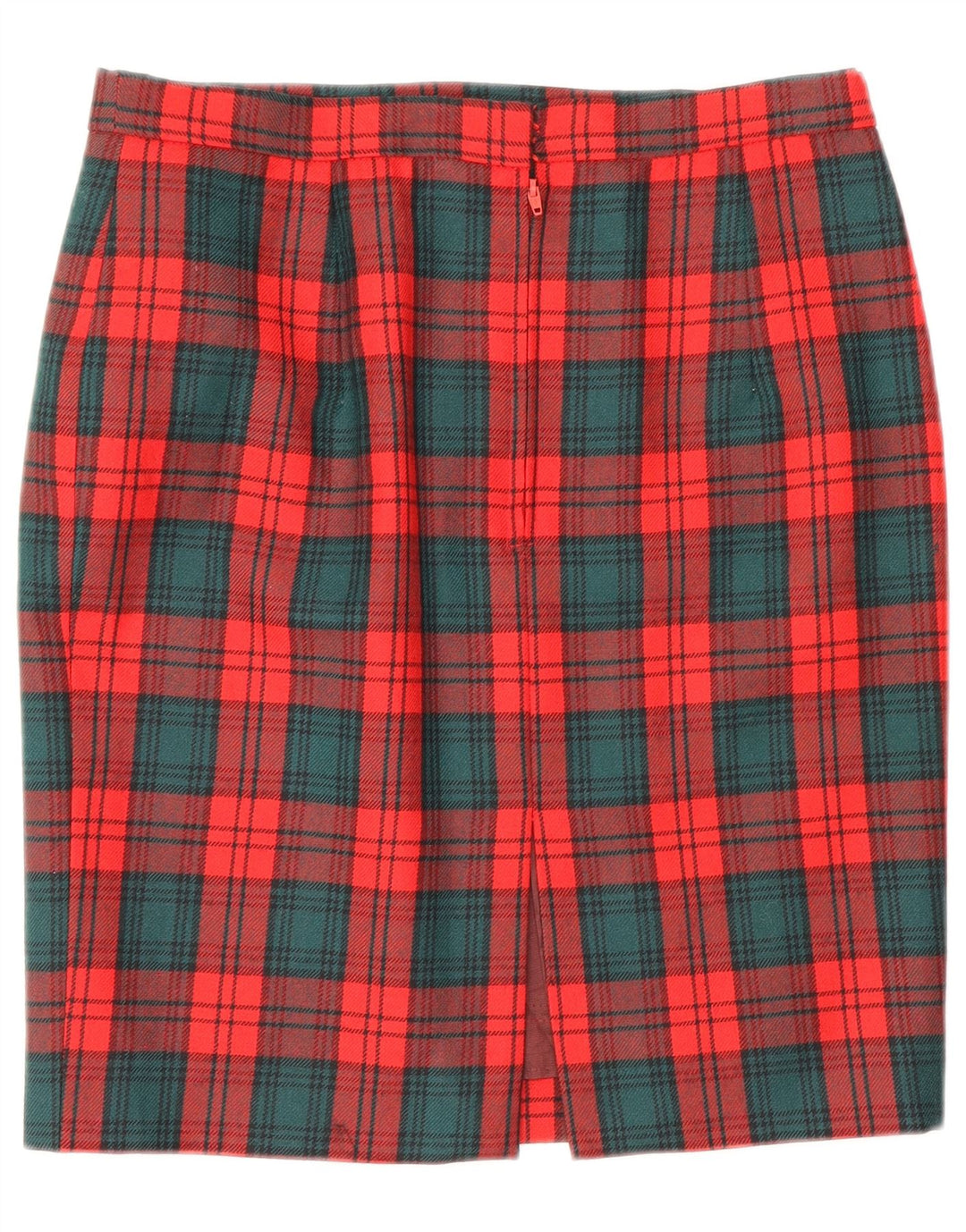 jupe crayon femme vintage W28 Plaid rouge moyen