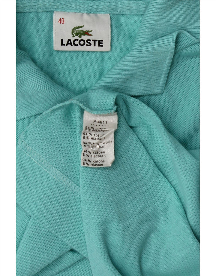 Lacoste Polo Femme Taille 40 Coton Turquoise Moyen