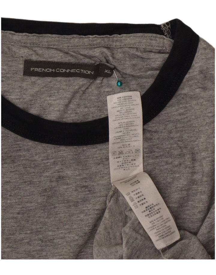 French Connection T-Shirt Homme Gris XL Coton