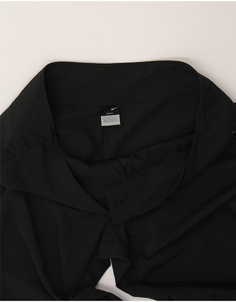 NIKE Womens Dri Fit Straight Casual Trousers US 12/14 Large W33 L38 Black Vintage Nike and Second-Hand Nike from Messina Hembry 