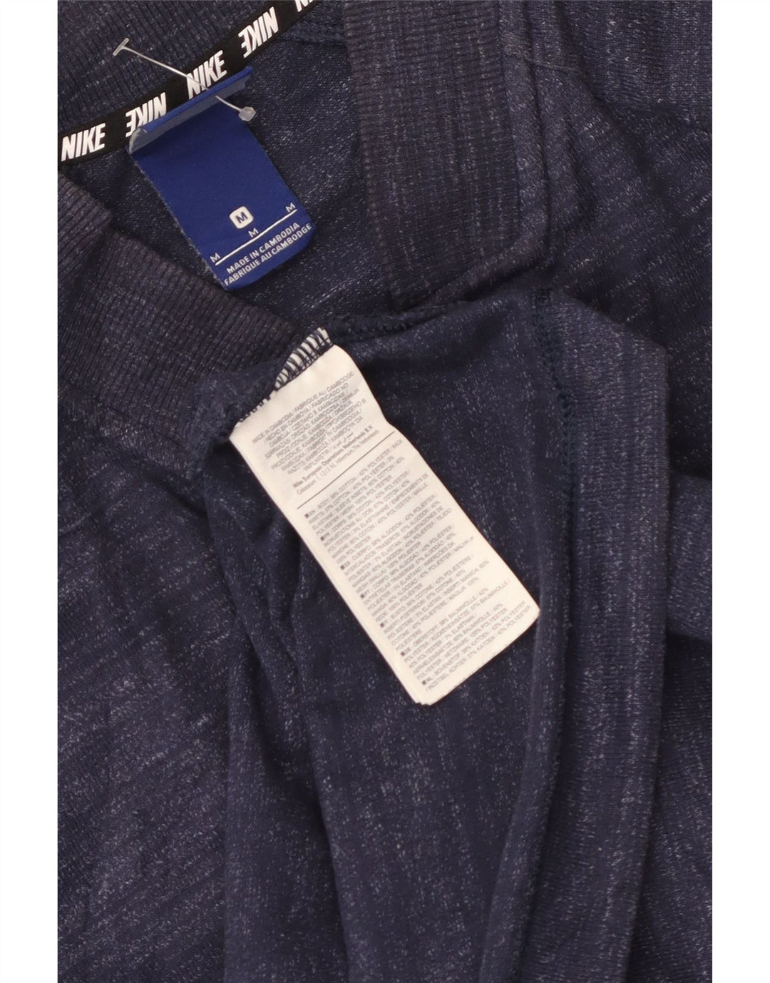Veste de survêtement Nike pour homme en coton moucheté bleu marine moyen