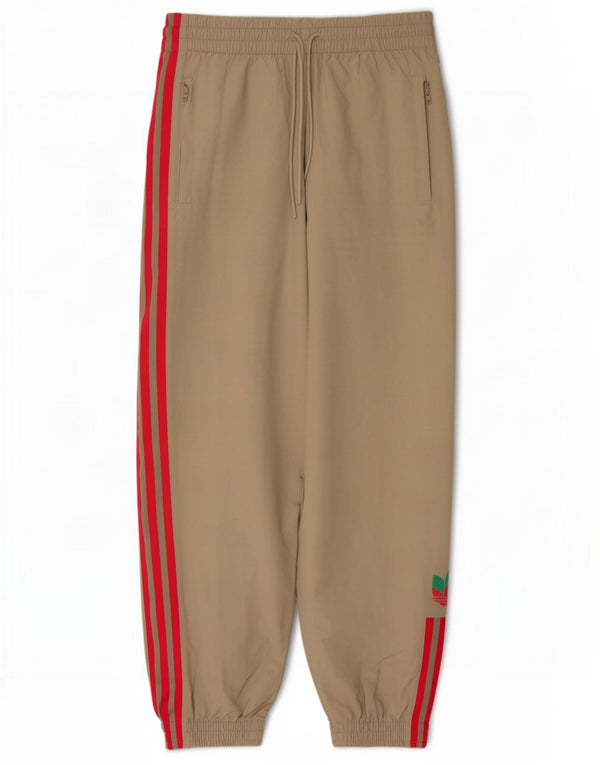 Adidas Pantalon de survêtement pour femme Joggers UK 12 Nylon beige moyen