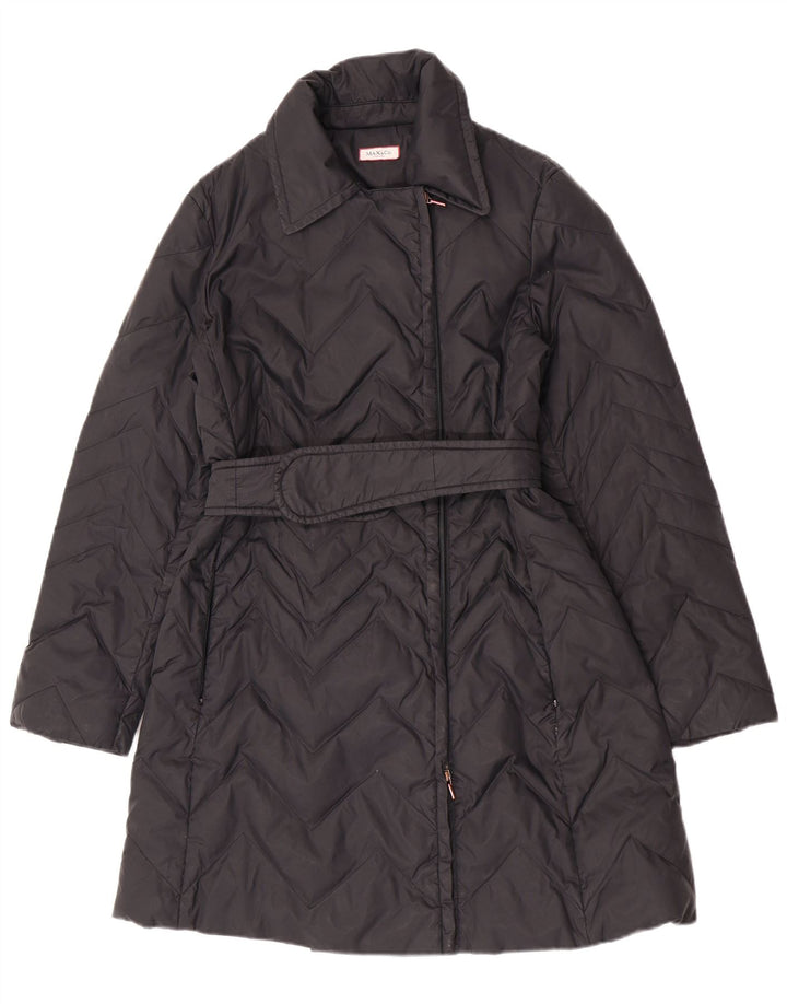 Max & Co. Manteau rembourré pour femme UK 42 Medium Noir Polyamide
