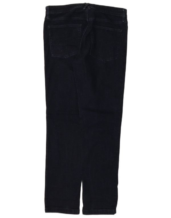 Jean droit White Stuff pour femme UK 12 Medium W32 L30 Bleu marine Coton
