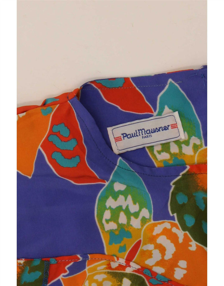 Paul Mausner Chemisier pour femme UK 10 Small Multicolore Floral