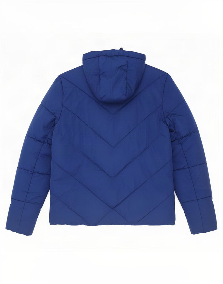 Superdry Veste matelassée à capuche pour hommes UK 38 Bleu moyen Polyester