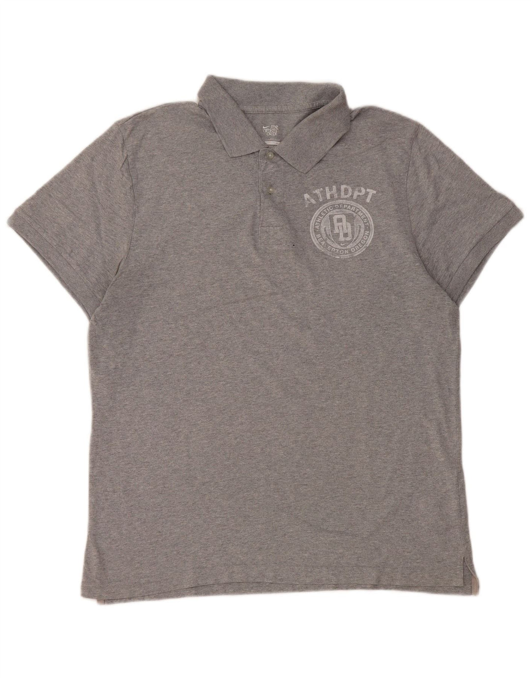 Nike Polo graphique pour homme en coton moucheté gris Taille L