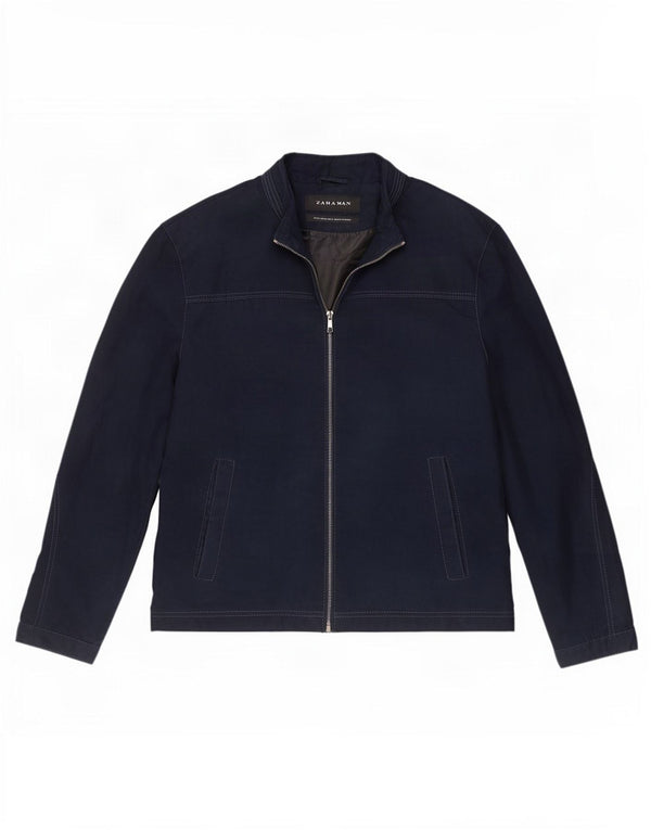 Zara Veste Bomber Homme UK 42 XL Bleu Marine