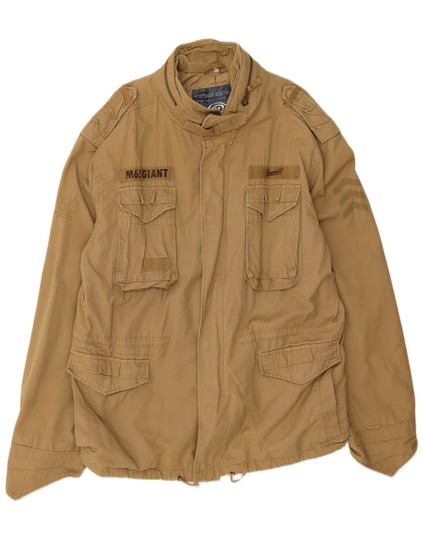 Brandit Veste militaire graphique pour homme UK 44 2XL Coton beige
