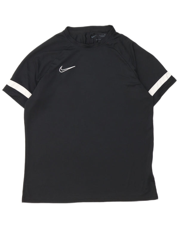 Nike Hommes Dri Fit T-Shirt Top XL Noir Colorblock