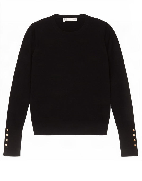Zara Pull ras du cou pour femme UK 12 Noir moyen