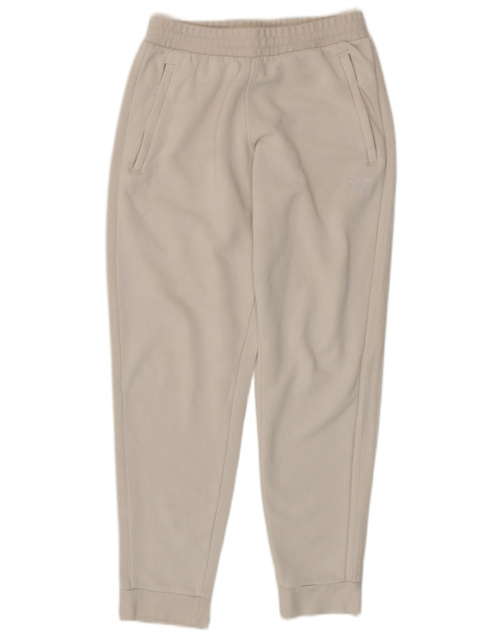 ADIDAS Pantalon de survêtement pour homme en coton blanc cassé moyen