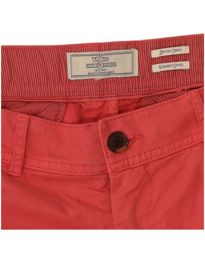 Fat Face Pantalon Chino Slim Devon Femme W30 L26 Rouge