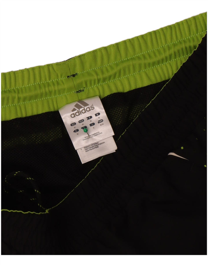 Adidas Short de sport Bermuda graphique homme noir moyen polyester