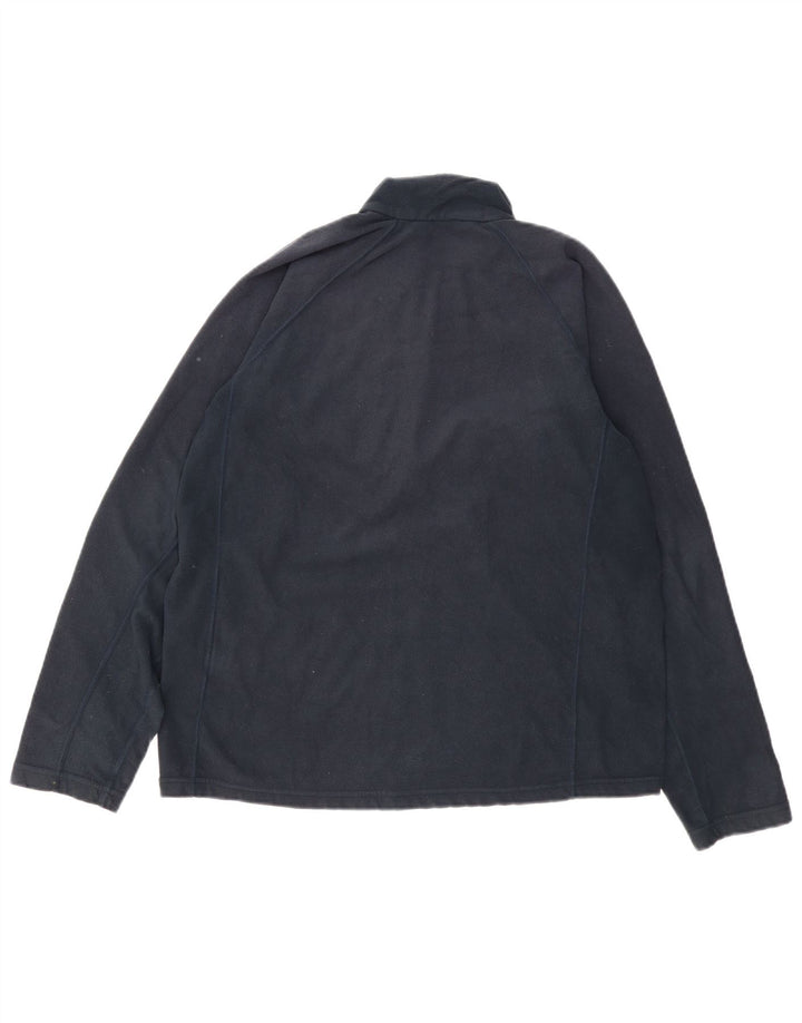 BERGHAUS Pull Polaire Col Zippé Homme Large Bleu Marine Polyester