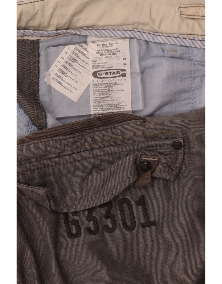 G-Star Pantalon Cargo Slim Homme W29 L32 Gris Coton