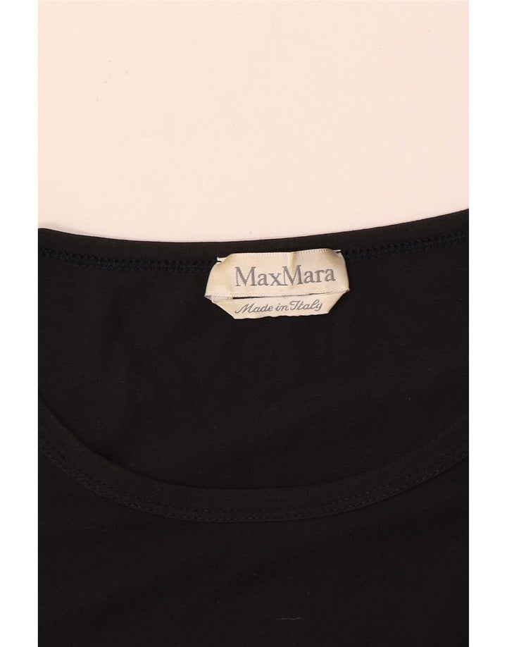 Max Mara Haut à manches 3/4 pour femme UK 8 Small Noir