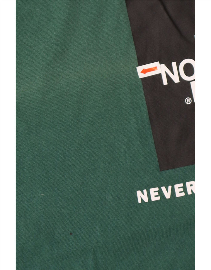 THE NORTH FACE T-Shirt Graphique Homme Vert Moyen Coton