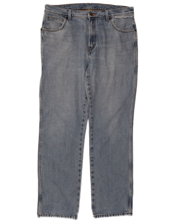 Wrangler Jean droit coupe droite W36 L32 en coton bleu pour homme