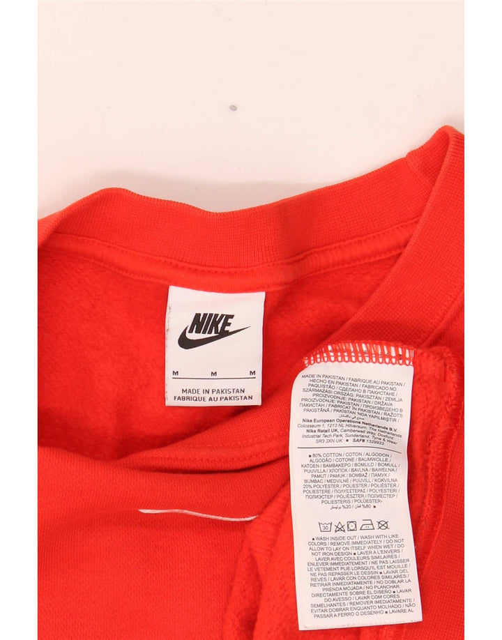Nike Homme Coupe Ample Sweat-Shirt Rouge Moyen Coton